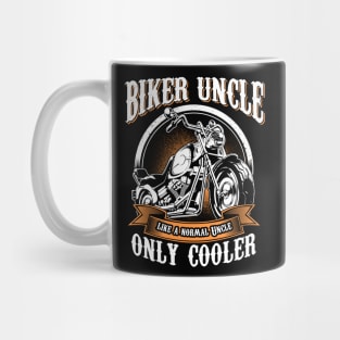 Only Cool Uncle Rides Motorcycles T Shirt Rider Gift Mug